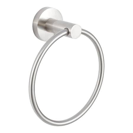 Sure-Loc Hardware Sure-Loc Hardware Lugano Towel Ring, Satin Nickel LG-TR1 15